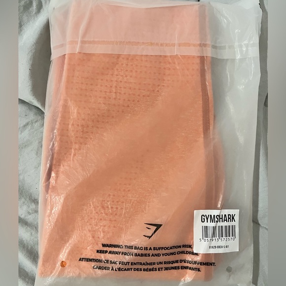 Gymshark Vital Seamless 2.0 Apricot Orange Marl Leggings Small NWT - Picture 7 of 7